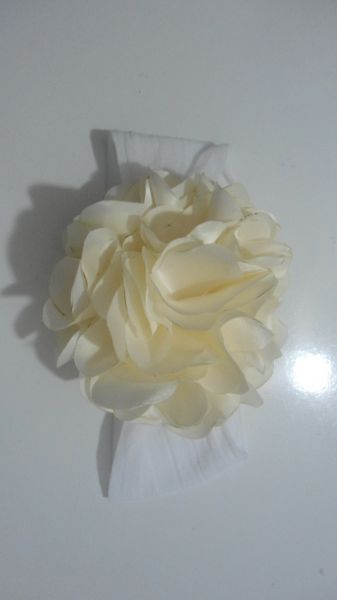 Faixa Flor bege