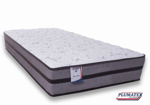 Colchao Solteiro Milano Molas Pocket 88x188x25 Plumatex