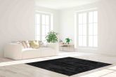 Tapete Apolo 1,50 x 2,00 Estampa Preto PrataTextil