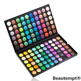 Comjunto de Maquiagem Profissional 2 em 1 com Palheta de 120 Cores Sombras Cores-Quentes