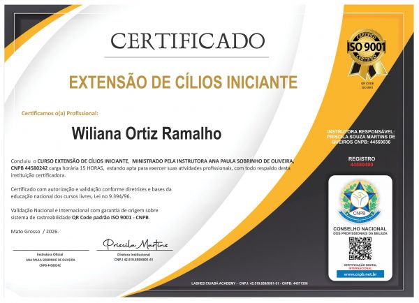 WILIANA ORTIZ RAMALHO