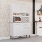 Kit Cozinha Sofia 4P2G Branco Neve Imop