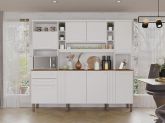 15390.Kit Cozinha Acacia 8P2G Branco Salleto