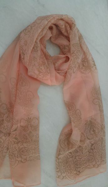 Lenço Rosa - Chiffon