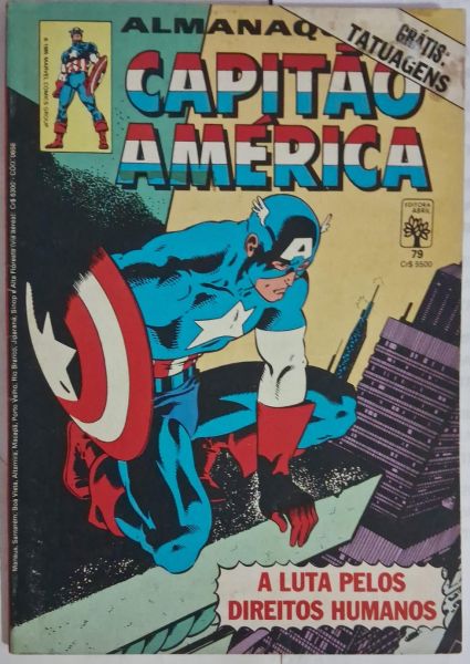 HQ Gibi Capitão América 79 Almanaque Abril 1985 formatinho