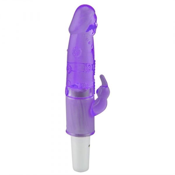 VIBRADOR BASTÃO COM ESTIMULADOR