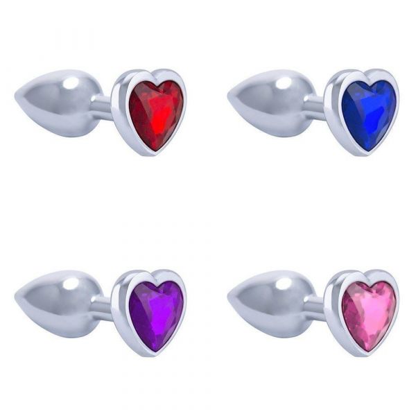 PLUG EM METAL CROMADO CORAÇÃO CIA IMPORT