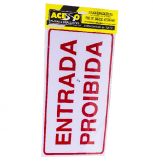 Placa - Entrada Proibida