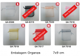 Embalagem Organza 1- 7x9 cm PT