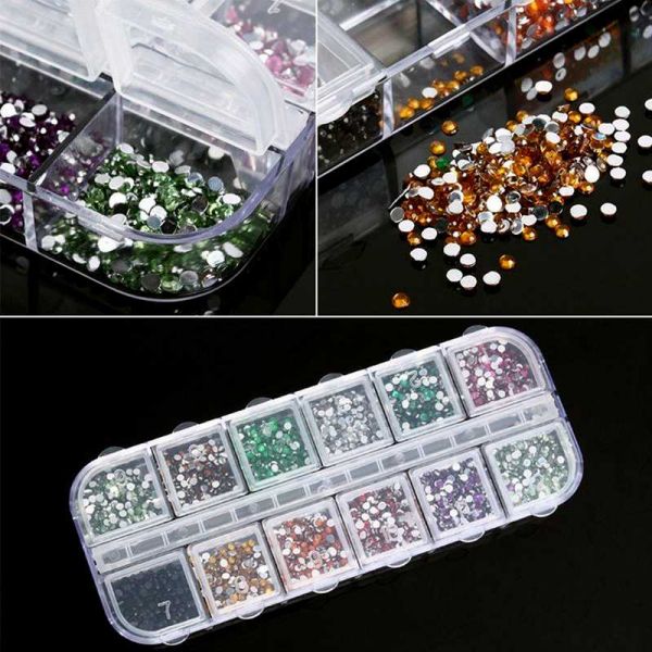 Estojo com 3600 Strass 1.5 mm
