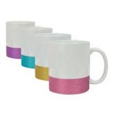 Caneca barra glitter 325ml. para sublimação