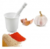 Pilão Culinário Com Amassador Tempero Alho
