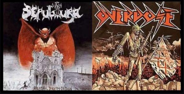 SEPULTURA/OVERDOSE - Bestial Devastation/Século X.X