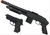 Kit Rifle Airsoft Spring Mossberg M950 + Pistola .45 6mm