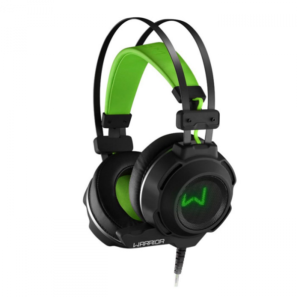 Headset Gamer Preto e Verde Warrior