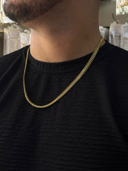 Cordão masculino aço inoxidável