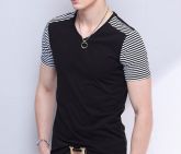 Camisa Masculina Casual Verão Outono Manga Curta Homens Fino