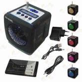 Caixa Caixinha Som Mp3 Fm Portátil Usb Ws-909rl + Carregador
