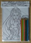 Kit Para Colorir She-Ra com 50 Desenhos + Lápis de Cor