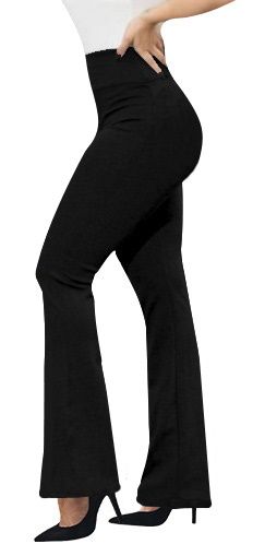 calça flare ou reta (GG-46) preta gramatura média 320