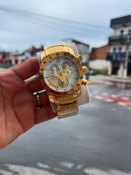 RELÓGIO MASCULINO BVLGARI HIBRIDO