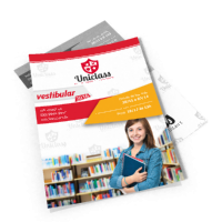 2.500 Flyers - Couchê 80g sem verniz - 10x14 cm - 4/1