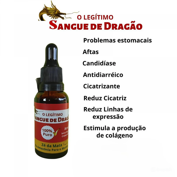 Seiva Sangue de Dragão 100% Puro Legítmo 30 ML