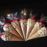 Pipoca Doce na Casquinha de Sorvete