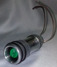 manopla em alumínio polido