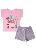 CONJUNTO INFANTIL FEMININO LIKE ROSA
