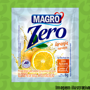 Suco de Laranja Zero Açúcar 8 Gramas Magro Só Paga o Frete