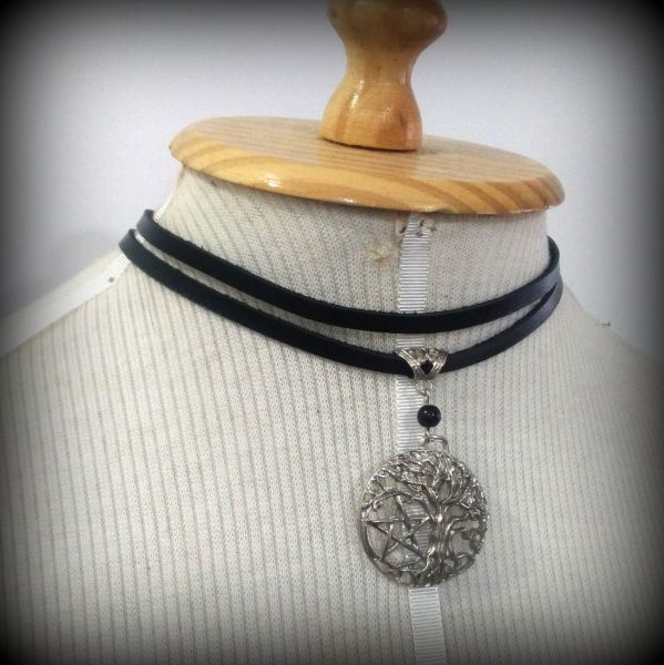 Choker Pentagrama e Yggdrasil