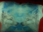 blusa leve azul/verde M
