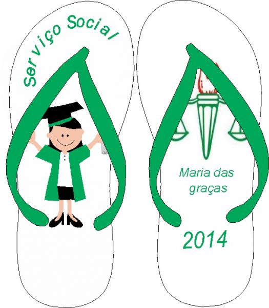 chinelo de Serviço Social