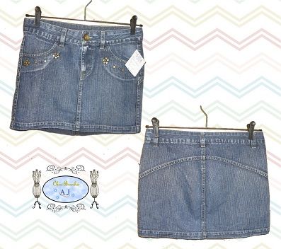 Saia jeans detalhe