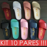 Kit com 10 pares de Melissa Beach sortidos
