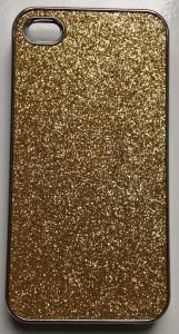 CASE GLITTER DOURADA PARA IPHONE 4 E 4S