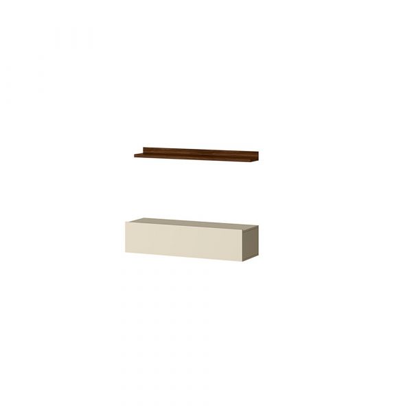 Modulo Gaveta.Prateleira Project Palisandro.Off White Mobler