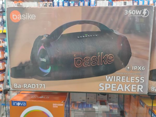 Caixa De Som 350w 15.6 Pol Potente Basike Bass Boost Estéreo Cor Preto