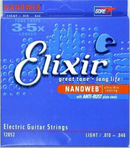 ENCORDOAMENTO ELIXIR LIGHT NANOWEB P/ GUITARRA 0.10 - 0.46 - EC0106