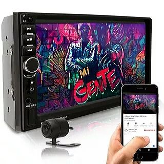 Central Multimídia Universal Mp5 2 Din Espelham. Câmera Ré