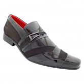 Sapato Social HiperFlex Couro Verniz e Nobuck