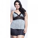 Baby Doll Plus Size c/ Decote