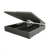 Base Bau King Bipartida 2x 96x203x40 Corino Cinza SR Mov