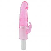 VIBRADOR BASTÃO COM ESTIMULADOR