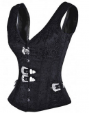 Corset Overbust  Aço Fivela  RF29