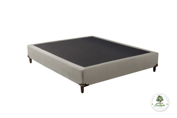 Base Casal 138x188x40 Corino Bege SR Movelaria