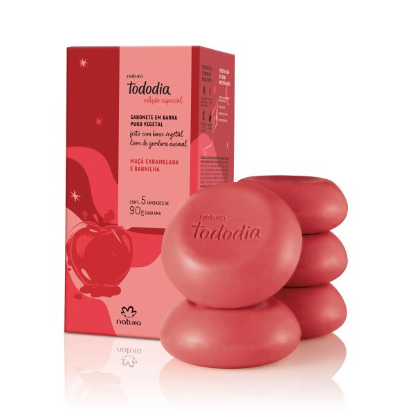 Tododia Maçã Caramelada e Baunilha sabonete em barra - 5x90g