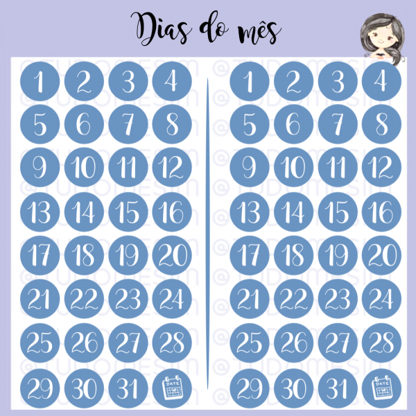 Dias do mês