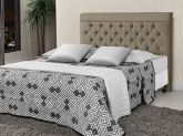 Cabeceira Casal Capri 140 Veludo Suede Capuccino SR Cabec